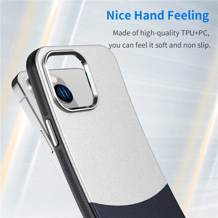 For iPhone 14 Pro Max Case Leather+PC+TPU Phone Cover Compatible with MagSafe