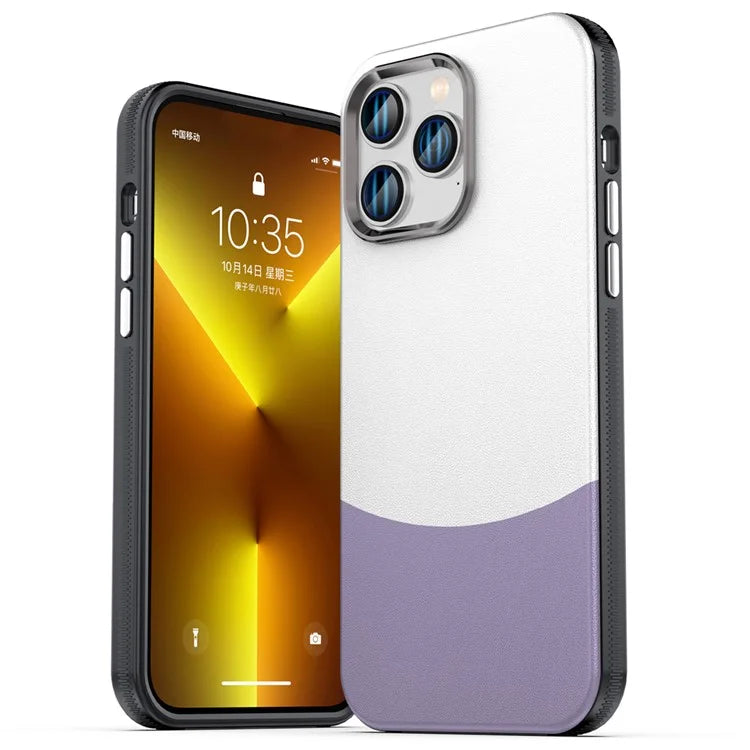 For iPhone 14 Pro Max Case Leather+PC+TPU Phone Cover Compatible with MagSafe