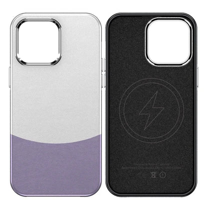 For iPhone 14 Pro Max Case Leather+PC+TPU Phone Cover Compatible with MagSafe