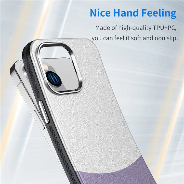 For iPhone 14 Pro Max Case Leather+PC+TPU Phone Cover Compatible with MagSafe