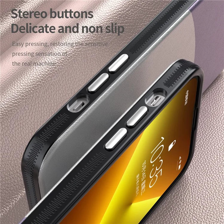 For iPhone 14 Pro Max Case Leather+PC+TPU Phone Cover Compatible with MagSafe