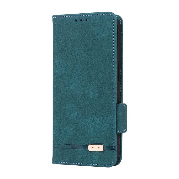 For iPhone 16 Case Hardware Decor Leather Phone Cover Card Holder Slots