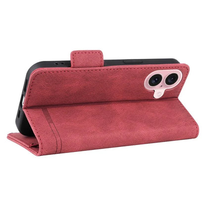 For iPhone 16 Case Hardware Decor Leather Phone Cover Card Holder Slots