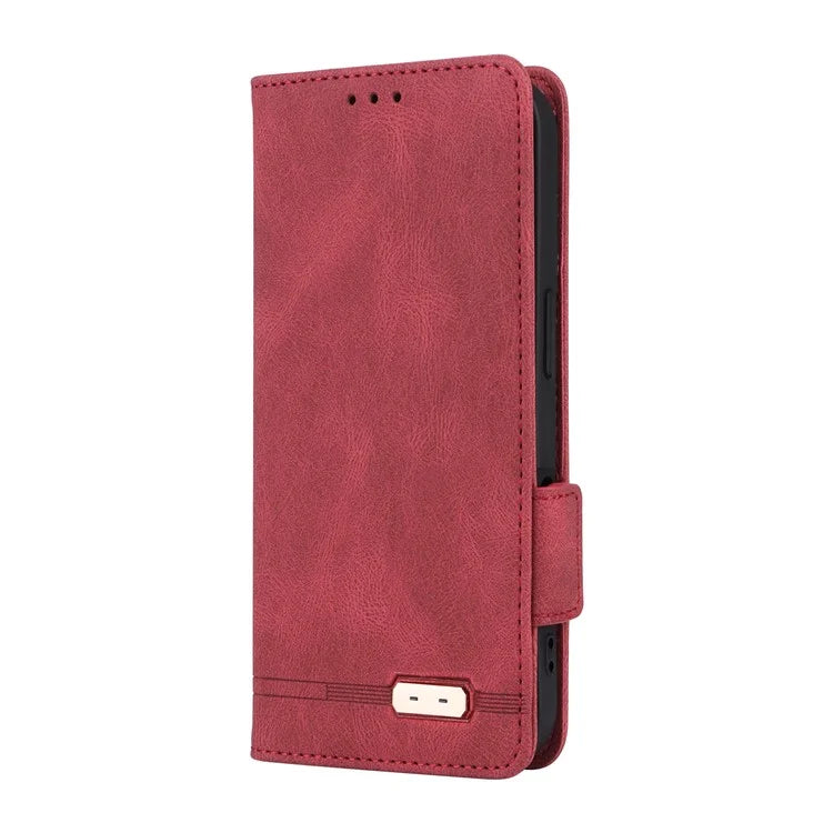 For iPhone 16 Case Hardware Decor Leather Phone Cover Card Holder Slots