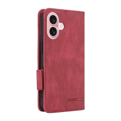 For iPhone 16 Case Hardware Decor Leather Phone Cover Card Holder Slots