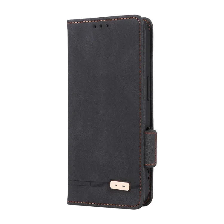 For iPhone 16 Case Hardware Decor Leather Phone Cover Card Holder Slots