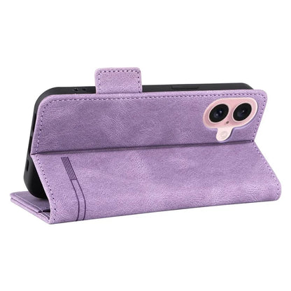 For iPhone 16 Case Hardware Decor Leather Phone Cover Card Holder Slots