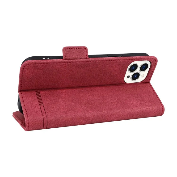 For iPhone 16 Pro Case Shockproof Stand Wallet Leather Phone Cover Hardware Decor