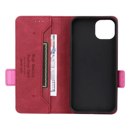 For iPhone 16 Pro Case Shockproof Stand Wallet Leather Phone Cover Hardware Decor