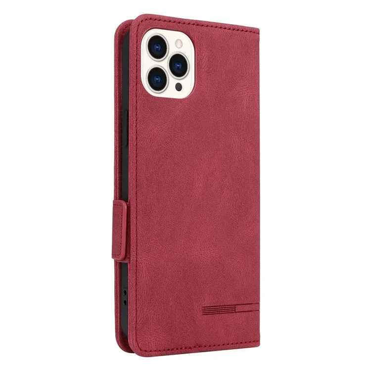 For iPhone 16 Pro Case Shockproof Stand Wallet Leather Phone Cover Hardware Decor