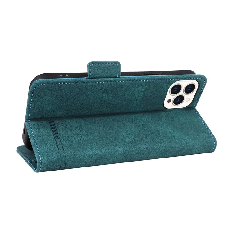 For iPhone 16 Pro Case Shockproof Stand Wallet Leather Phone Cover Hardware Decor