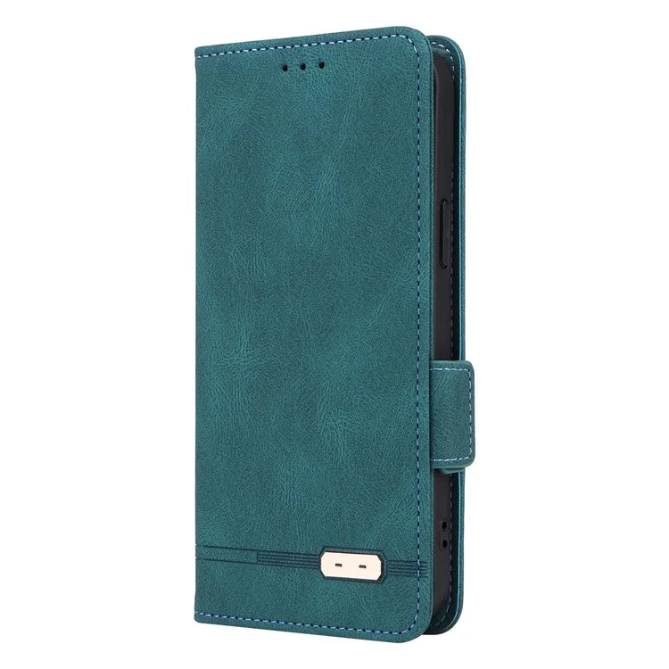 For iPhone 16 Pro Case Shockproof Stand Wallet Leather Phone Cover Hardware Decor