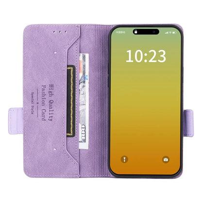 For iPhone 16 Pro Case Shockproof Stand Wallet Leather Phone Cover Hardware Decor