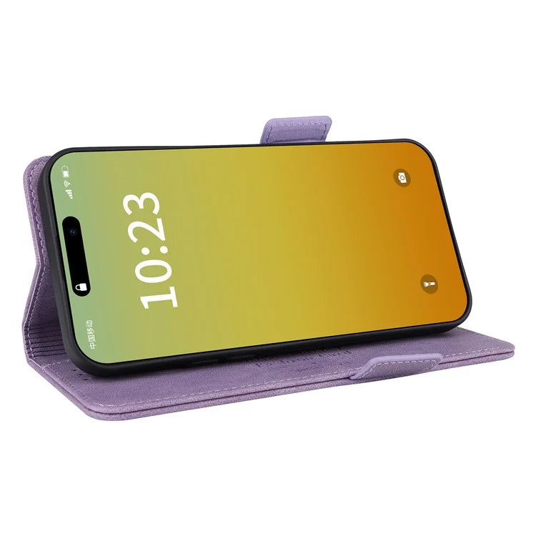 For iPhone 16 Pro Case Shockproof Stand Wallet Leather Phone Cover Hardware Decor