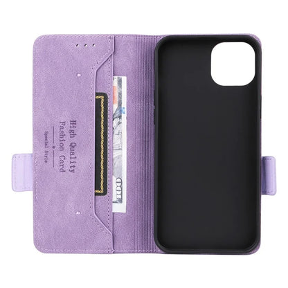 For iPhone 16 Pro Case Shockproof Stand Wallet Leather Phone Cover Hardware Decor