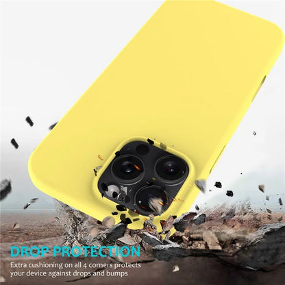 For iPhone 16 Pro Case Shockproof Liquid Silicone Soft Lining Phone Cover