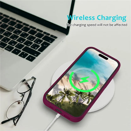 For iPhone 16 Case Liquid Silicone Soft Lining Shockproof Phone Cover