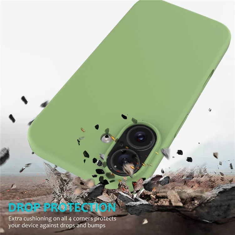 For iPhone 16 Case Liquid Silicone Soft Lining Shockproof Phone Cover