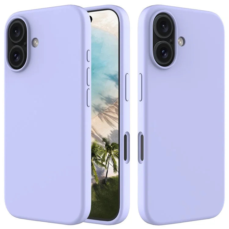 For iPhone 16 Case Liquid Silicone Soft Lining Shockproof Phone Cover