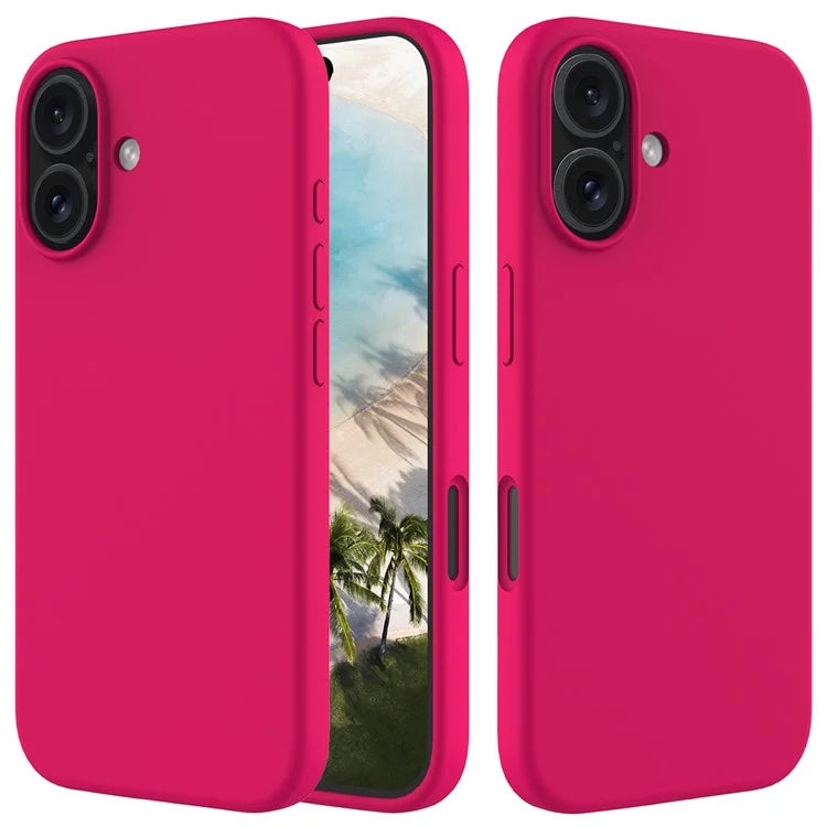 For iPhone 16 Case Liquid Silicone Soft Lining Shockproof Phone Cover