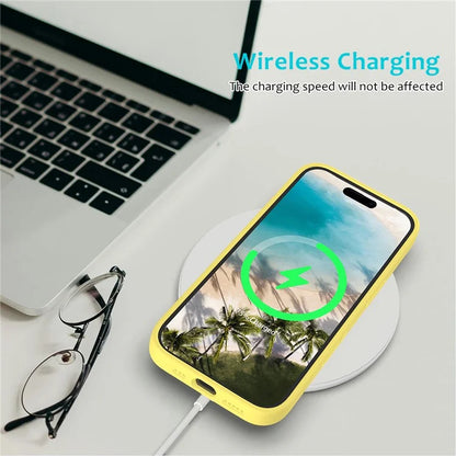 For iPhone 16 Case Liquid Silicone Soft Lining Shockproof Phone Cover