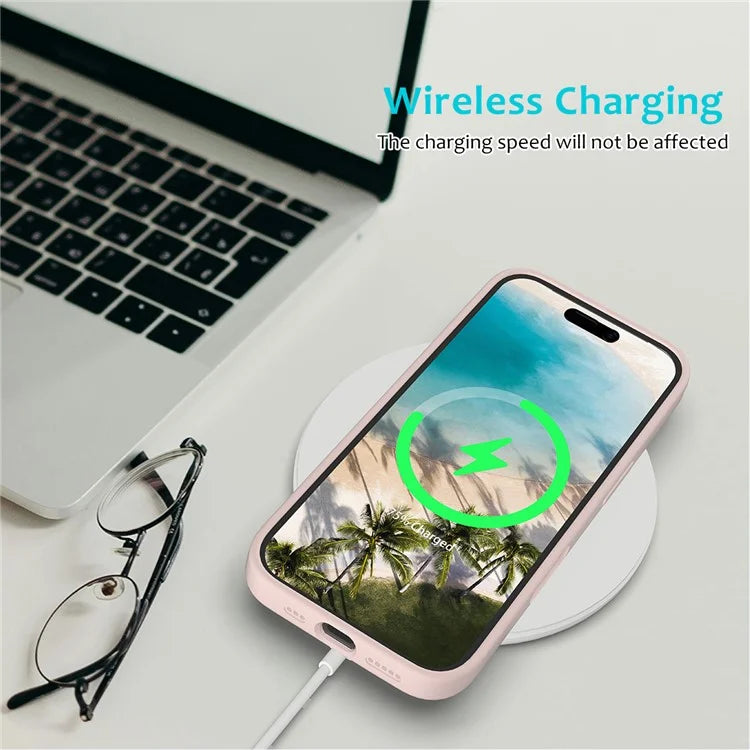 For iPhone 16 Case Liquid Silicone Soft Lining Shockproof Phone Cover