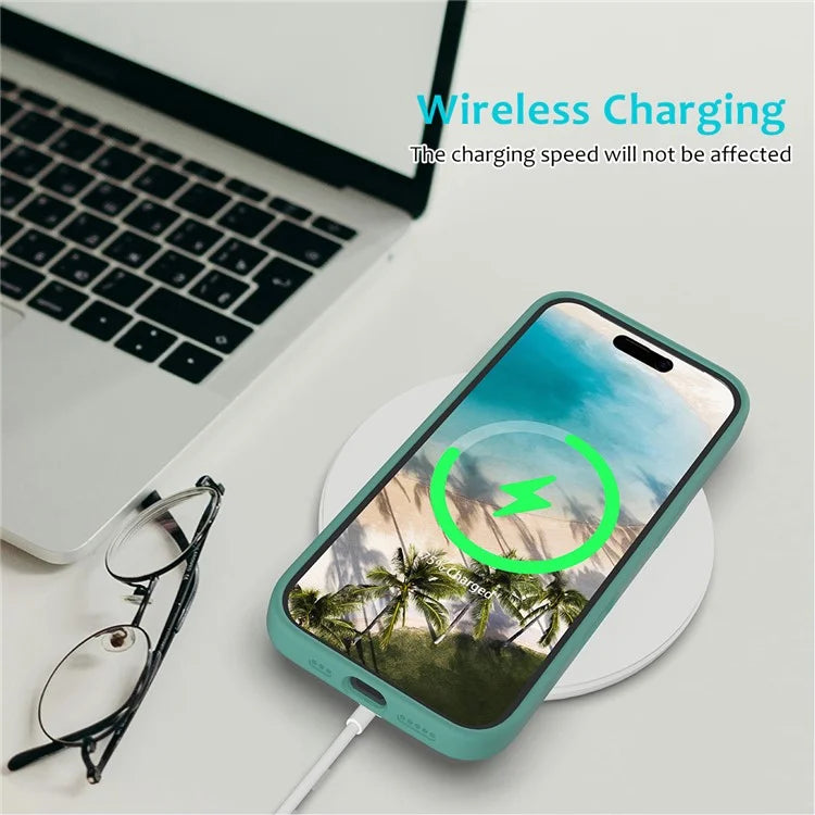 For iPhone 16 Plus Case Liquid Silicone Soft Lining Back Phone Cover