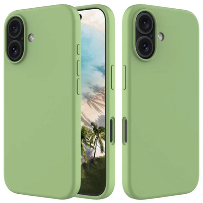 For iPhone 16 Plus Case Liquid Silicone Soft Lining Back Phone Cover