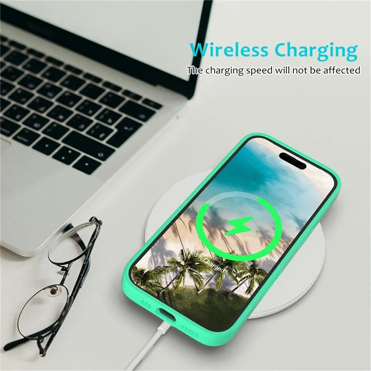 For iPhone 16 Plus Case Liquid Silicone Soft Lining Back Phone Cover