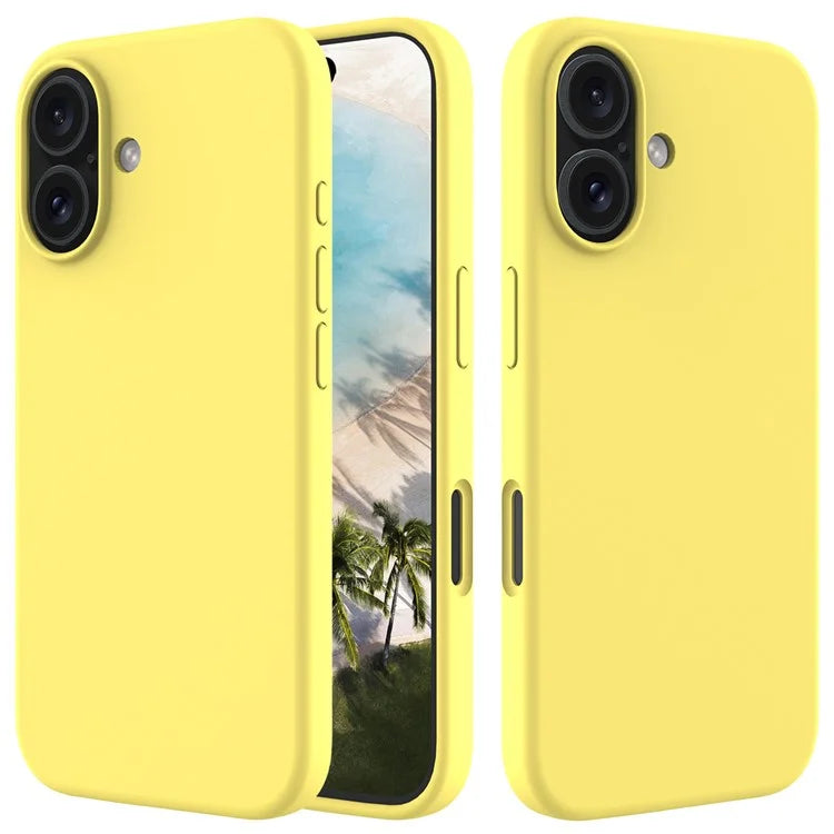 For iPhone 16 Plus Case Liquid Silicone Soft Lining Back Phone Cover