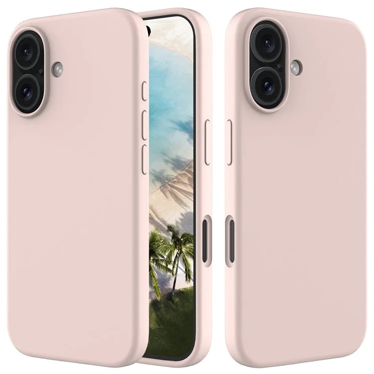 For iPhone 16 Plus Case Liquid Silicone Soft Lining Back Phone Cover