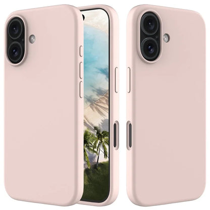 For iPhone 16 Plus Case Liquid Silicone Soft Lining Back Phone Cover