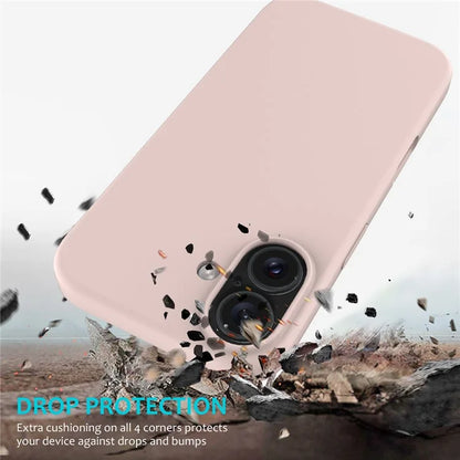 For iPhone 16 Plus Case Liquid Silicone Soft Lining Back Phone Cover