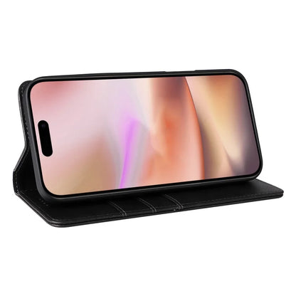 For iPhone 16 Plus Case Leather Phone Cover with RFID Blocking Wallet