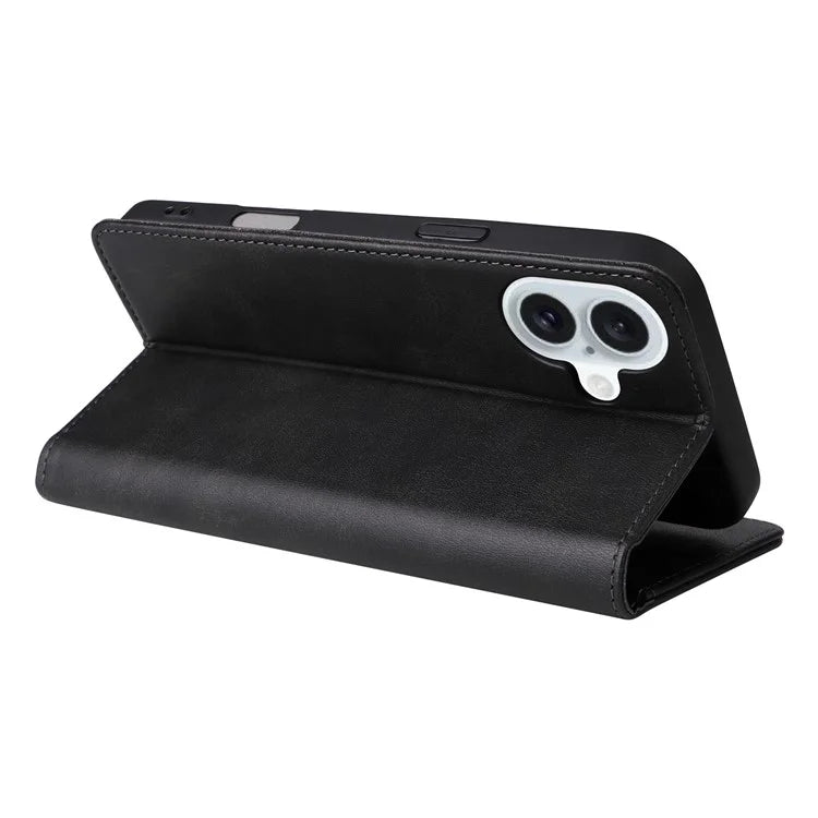 For iPhone 16 Plus Case Leather Phone Cover with RFID Blocking Wallet