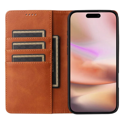 For iPhone 16 Plus Case Leather Phone Cover with RFID Blocking Wallet