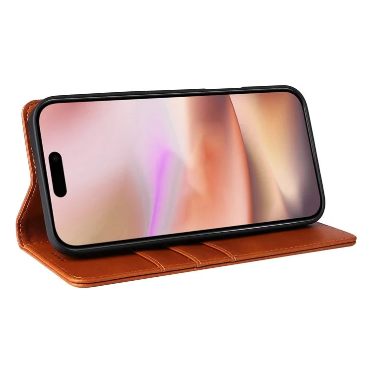 For iPhone 16 Plus Case Leather Phone Cover with RFID Blocking Wallet