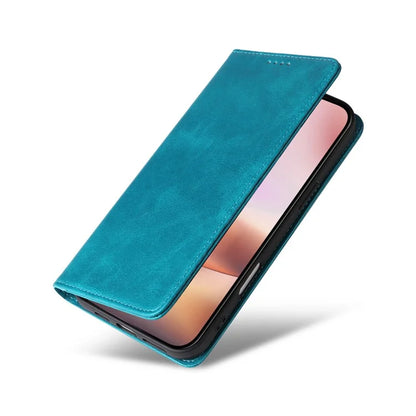For iPhone 16 Plus Case Leather Phone Cover with RFID Blocking Wallet