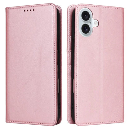 For iPhone 16 Plus Case Leather Phone Cover with RFID Blocking Wallet