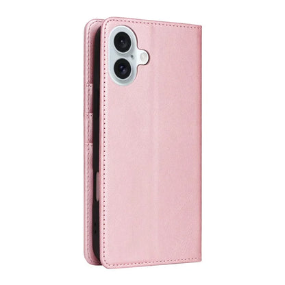 For iPhone 16 Plus Case Leather Phone Cover with RFID Blocking Wallet