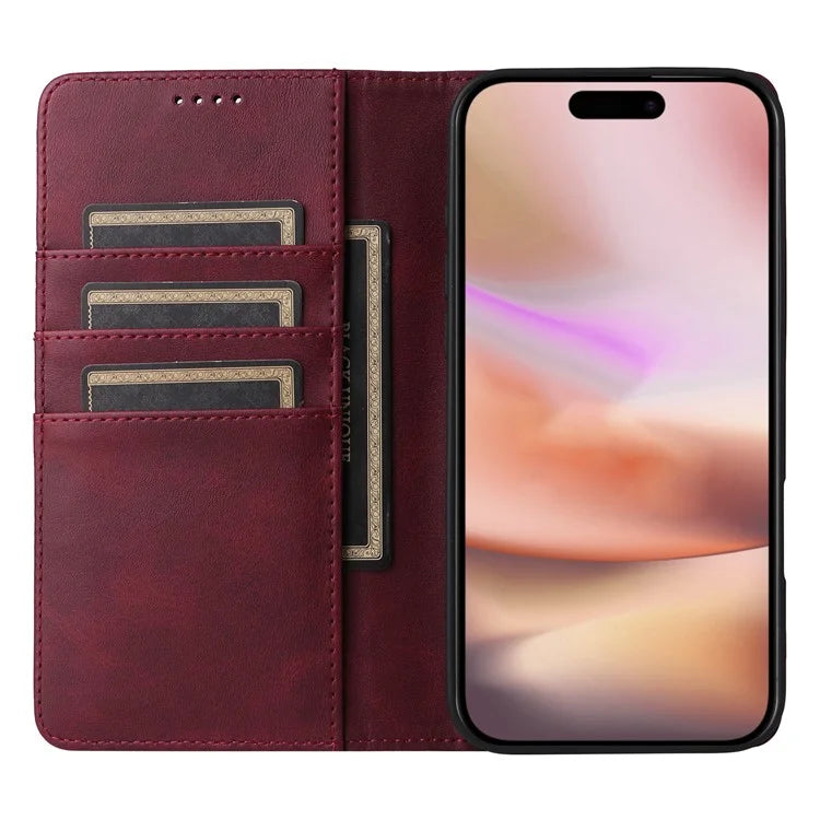 For iPhone 16 Plus Case Leather Phone Cover with RFID Blocking Wallet