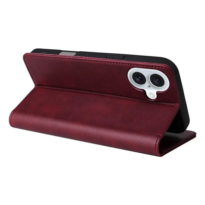 For iPhone 16 Plus Case Leather Phone Cover with RFID Blocking Wallet