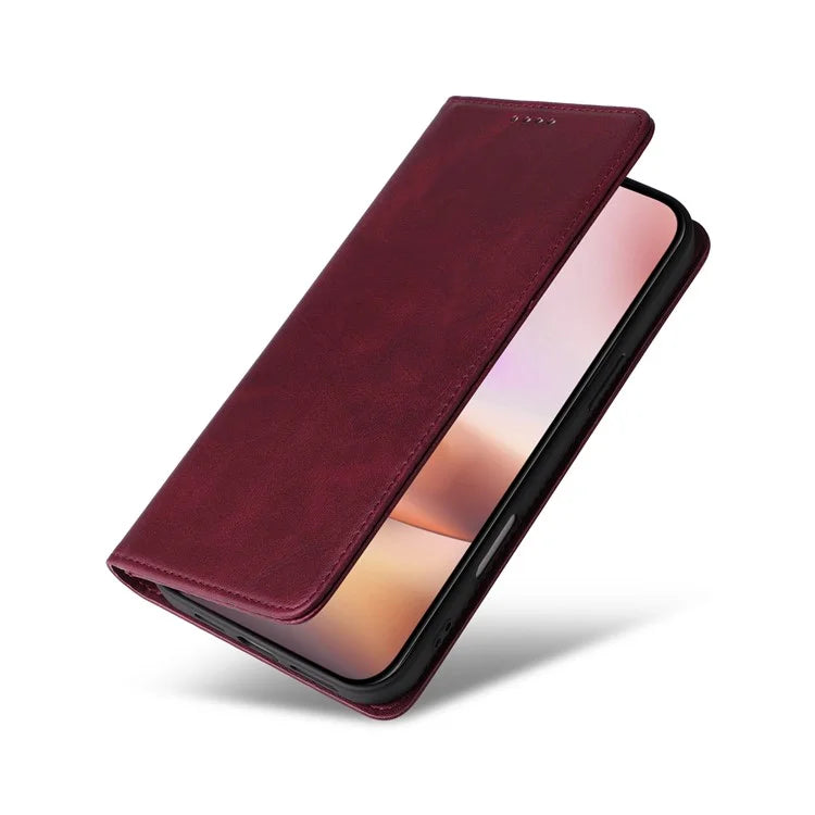For iPhone 16 Plus Case Leather Phone Cover with RFID Blocking Wallet