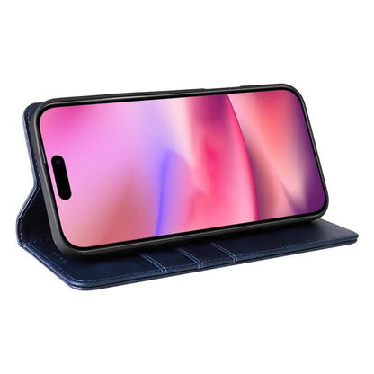 For iPhone 16 Case RFID Blocking Leather Phone Cover Magnetic Closing
