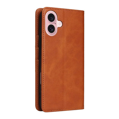 For iPhone 16 Case RFID Blocking Leather Phone Cover Magnetic Closing
