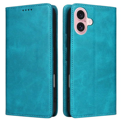 For iPhone 16 Case RFID Blocking Leather Phone Cover Magnetic Closing