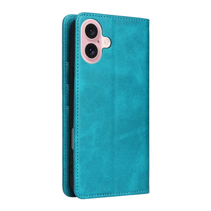 For iPhone 16 Case RFID Blocking Leather Phone Cover Magnetic Closing