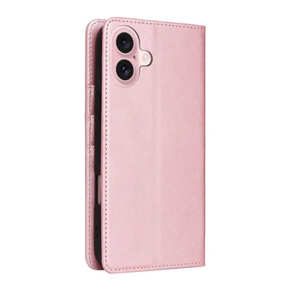 For iPhone 16 Case RFID Blocking Leather Phone Cover Magnetic Closing
