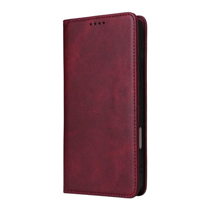 For iPhone 16 Case RFID Blocking Leather Phone Cover Magnetic Closing
