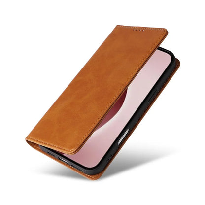 For iPhone 16 Pro Case RFID Blocking PU Leather Folio Flip Phone Cover